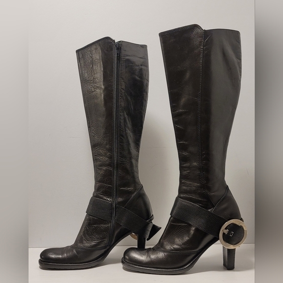 Moving Sale! Made in Italy Rare Leather Boots, Size 39 - Picture 11 of 16